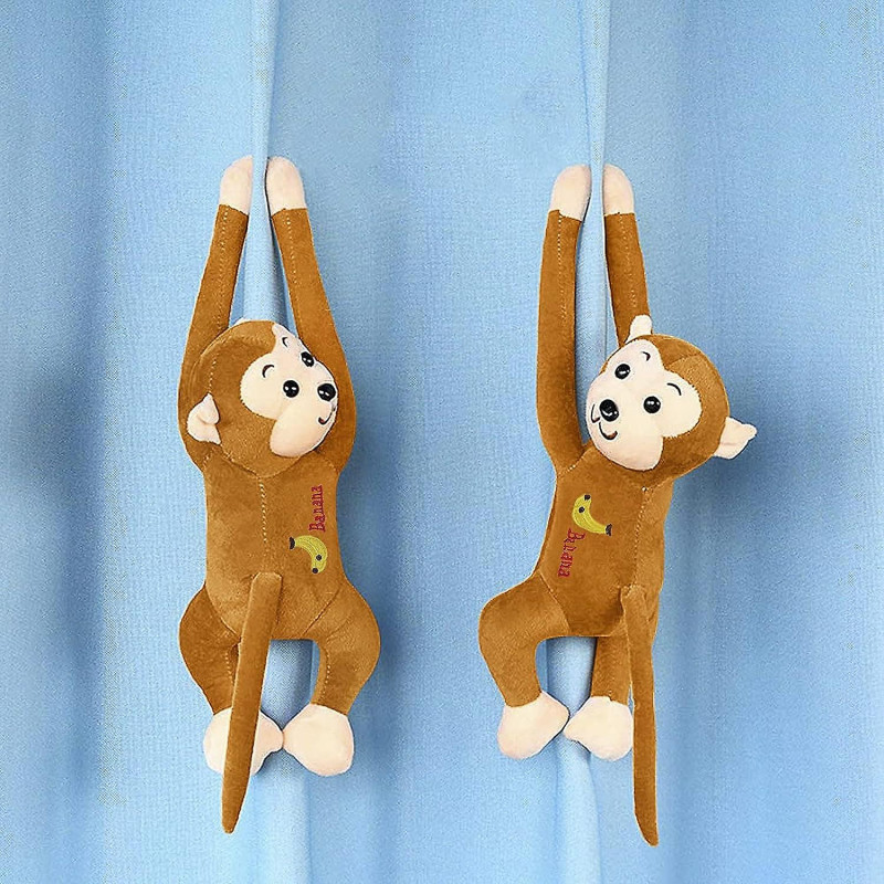 2 Packs Cartoon Monkey Tortoise Curtain Tiebacks Hook And Loop Window Decorative Curtain Rope Holdback Holder Cute [...]