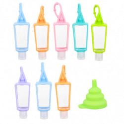 1 Set Hand Sanitizer Holder with Bottle Funnel Liquid Soap Container Cover 1 Set Hand Sanitizer Holder with Bottle Funnel Liquid Soap Container Cover