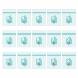 15pcs Self-adhesive Garbage Bag Practical Plastic Litter Bag Car Litter Pouch