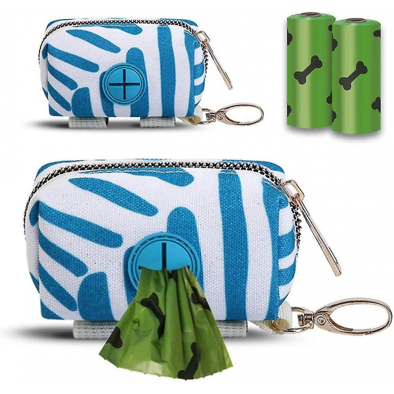 Dog Poop Bag Holder, Pet Garbage Bag Dispenser Holder Leash Attachment, 600d