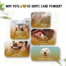 Plaque Off Chiens et Chats 180g - Éliminateur de Plaque et de Tartre 100% Naturel pour Chien - Poudre de Soins [...]