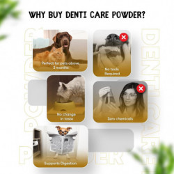 Plaque Off Chiens et Chats 180g - Éliminateur de Plaque et de Tartre 100% Naturel pour Chien - Poudre de Soins [...]