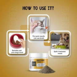 Plaque Off Chiens et Chats 180g - Éliminateur de Plaque et de Tartre 100% Naturel pour Chien - Poudre de Soins [...]
