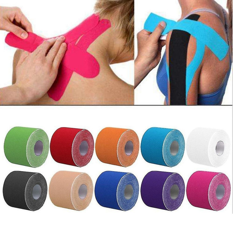 Bande de kinésiologie Kinesio Tape Grip Tapes Récupération athlétique Genouillère élastique Soulagement de la [...]