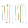 10pcs Dog Toothbrush Pet Cleaning Toothbrush Dual-head Dog Toothbrush Pet Oral Clean Toothbrush
