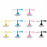 10 Pcs Motorcycle Helmet Propeller Dragonfly Wings Suction Cup (Random Color)