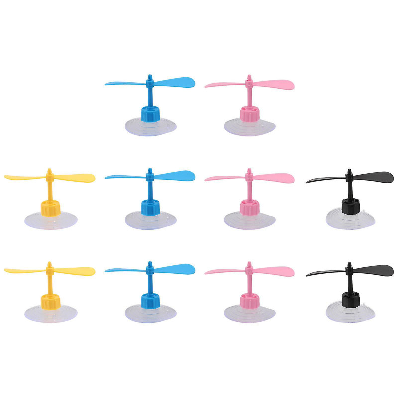 10 Pcs Motorcycle Helmet Propeller Dragonfly Wings Suction Cup (Random Color)