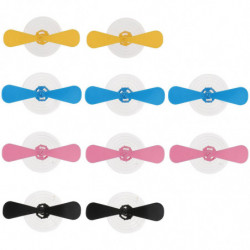 10 Pcs Motorcycle Helmet Propeller Dragonfly Wings Suction Cup (Random Color)