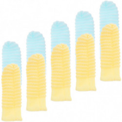 10Pcs Pet Toothbrush for Small Dogs Finger Sleeve Toothbrush Large Dogs Finger Toothbrush
