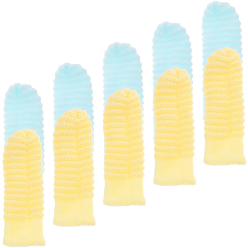 10Pcs Pet Toothbrush for Small Dogs Finger Sleeve Toothbrush Large Dogs Finger Toothbrush