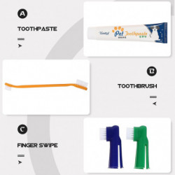 Toy Pets Pet Finger Brush Double Ended Toothbrush Pet Finger Toothbrush Cat Dental Care