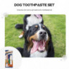 1 Set Dog Toothpaste Pet Periodontal Care Kit Oral Cleaning Supplies (Beef Flavor)