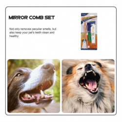 1 Set Dog Toothpaste Pet Periodontal Care Kit Oral Cleaning Supplies (Beef Flavor)