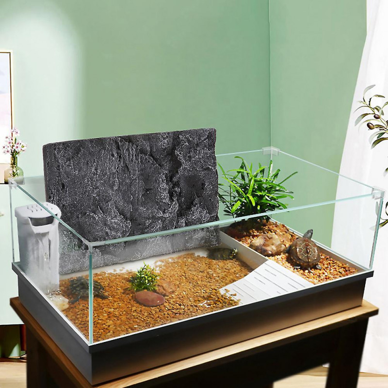 2pcs PU Background Board Decorative Backdrop for Reptile Tank Fish Tank Terrarium
