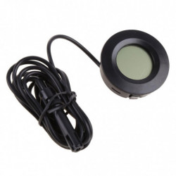 Digital Lcd Monitor Round Humidity Temperature Gauge For Reptile Incubator