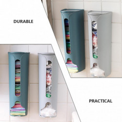 2Pcs Plastic Bag Dispenser Garbage Bag Holder Wall Mounted Storage Box 2Pcs Plastic Bag Dispenser Garbage Bag Holder Wall Mounted Storage Box