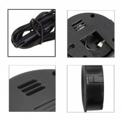 Digital Lcd Monitor Round Humidity Temperature Gauge For Reptile Incubator