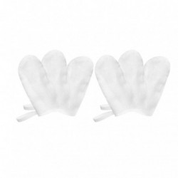 6Pcs Baby Gauze Finger Toothbrushes Oral Hygiene Gauze Baby Teeth Cleaning Tool White