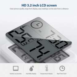 Electronic Digital Thermometer And Hygrometer With Large Lcd Screen