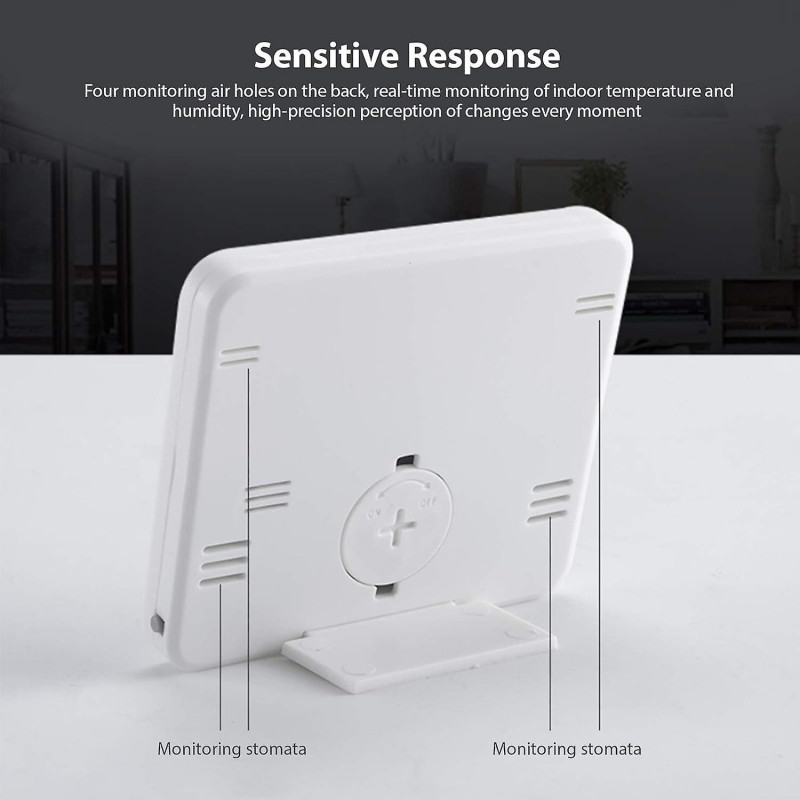 Electronic Digital Thermometer And Hygrometer With Large Lcd Screen