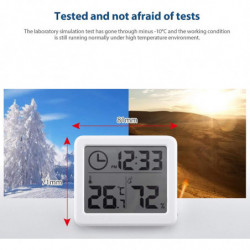 Electronic Digital Thermometer And Hygrometer With Large Lcd Screen