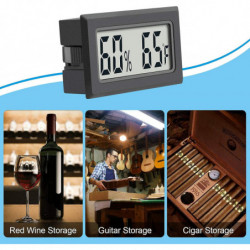 4-pack Mini Digital Humidity Temperature Meters Gauge With Lcd Display