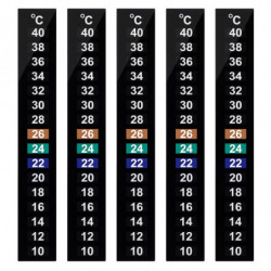 10pcs Traditionnel Stick-on Thermomètre de température numérique Bande Degré Celsius Système Affichage