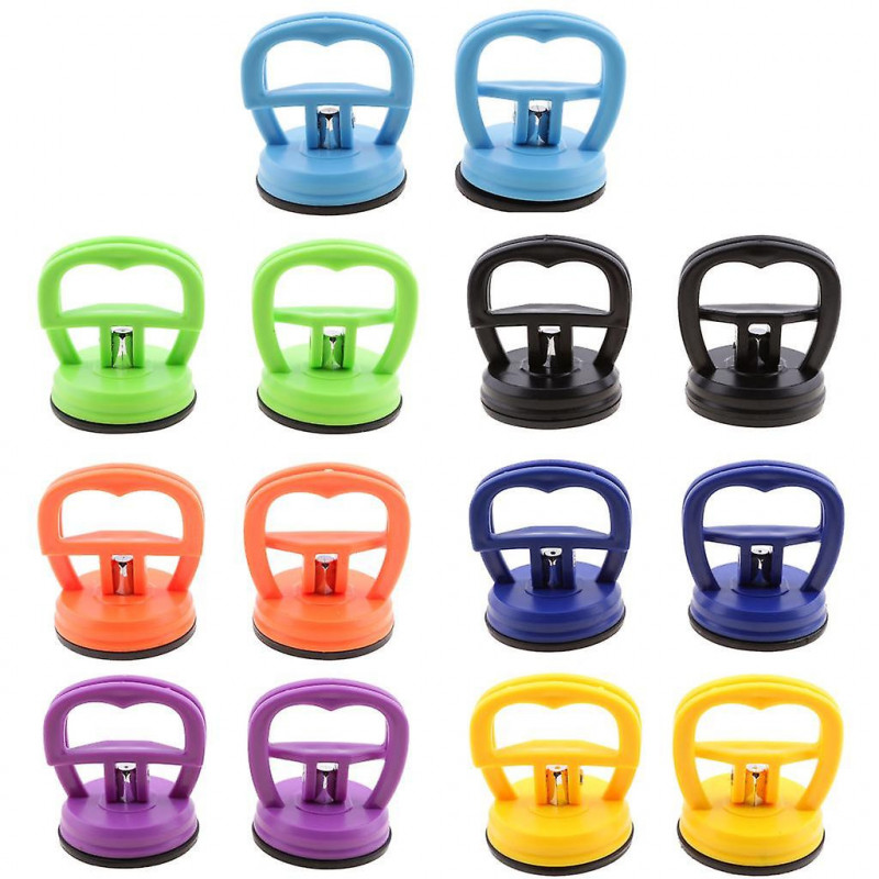 2x 2 Pcs Lcd Screen Opening Heavy Duty Remover Sucker Pull Suction Cup For Imac Ipad , Tab Black