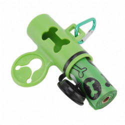 Distributeur de sac à crottes de chien Supports de sac à déchets portables pour animaux de compagnie dégradables [...]