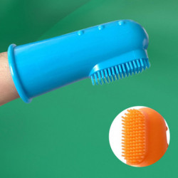 Silicone Finger Toothbrush Ergonomic Design Bristles Easy Teeth Cleaning Dental Care For Dog Puppies Cats And Small Pets