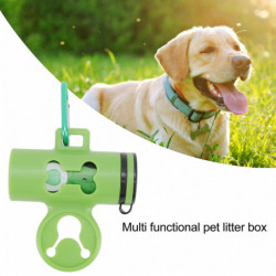 Distributeur de sac à crottes de chien Supports de sac à déchets portables pour animaux de compagnie dégradables [...]