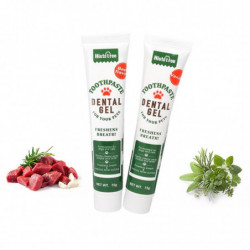 Edible Dog Toothpaste Pet Cat Dog Toothbrush 360 Degree Teeth Cleaning Kit