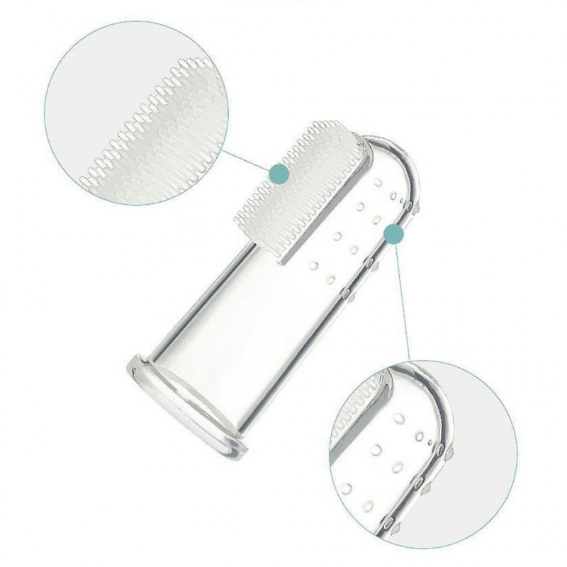 5pcs Dog Finger Toothbrush Pet Dog Easy Cleaning Kit Small Dog Toothbrushes Set