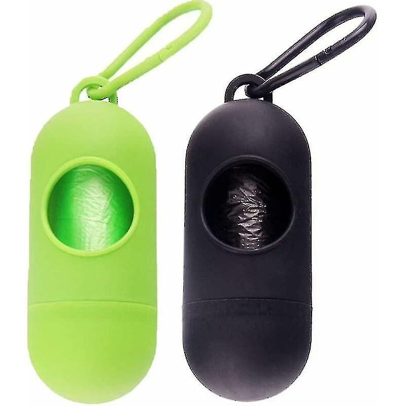 2 Pieces Dog Poop Bag Dispenser, Triomphe Dog Poop Bag, Dog Poop Bags with Dispenser, 30 Dog Poop Ba