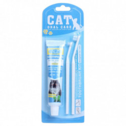 Cat Toothpaste Toothbrush Long Handle For Small Pet Puppy Kitten Teeth Clean