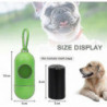 2 Pieces Dog Poop Bag Dispenser, Triomphe Dog Poop Bag, Dog Poop Bags with Dispenser, 30 Dog Poop Ba