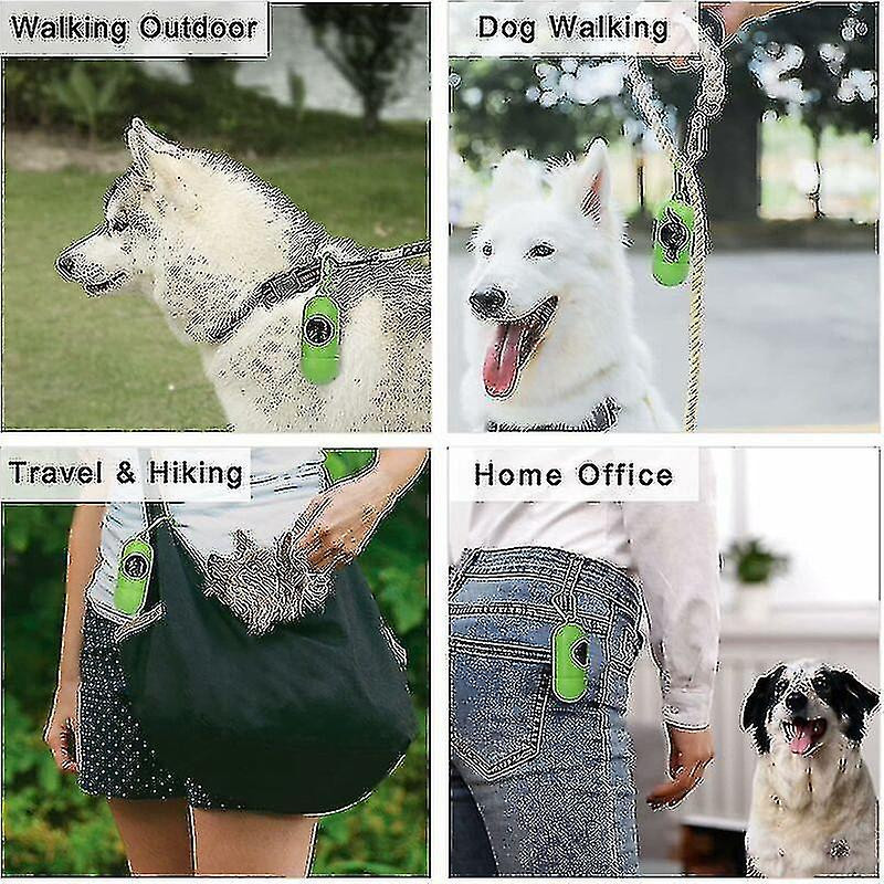 2 Pieces Dog Poop Bag Dispenser, Triomphe Dog Poop Bag, Dog Poop Bags with Dispenser, 30 Dog Poop Ba