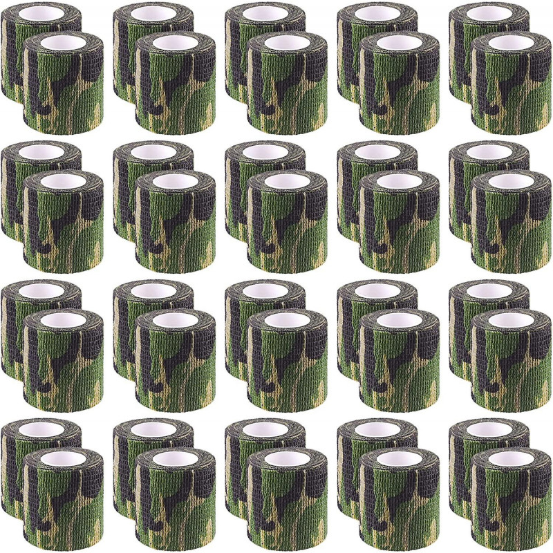 40 rouleaux bandage auto-adhésif enveloppant 1 pouce auto-adhésif coloré enveloppant bande athlétique sport [...]