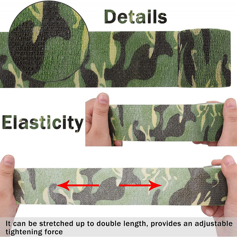 40 rouleaux bandage auto-adhésif enveloppant 1 pouce auto-adhésif coloré enveloppant bande athlétique sport [...]