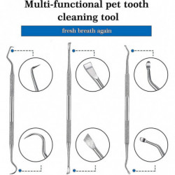 3 Pieces Dog Dental Tooth Scaler And Scraper Stainless Double Headed Tarter Remover Scraper Pet Teeth Cleaning [...]