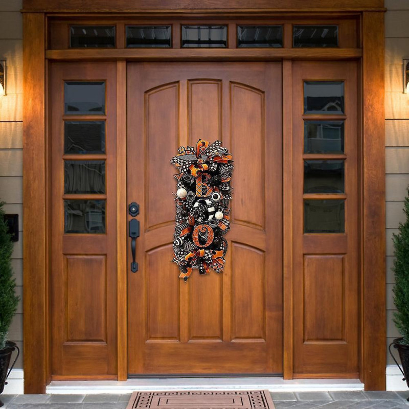 Environmentally Protection Wide Application Long Lasting Halloween Wreath for Outdoor