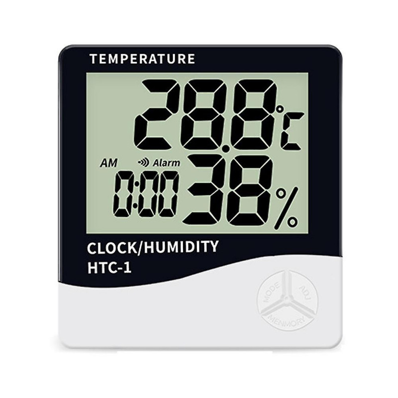 Thermomètre électronique de haute précision Affichage numérique Mini thermomètre de réveil de température-htc-1 Standard