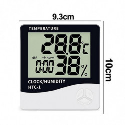 Thermomètre électronique de haute précision Affichage numérique Mini thermomètre de réveil de température-htc-1 Standard