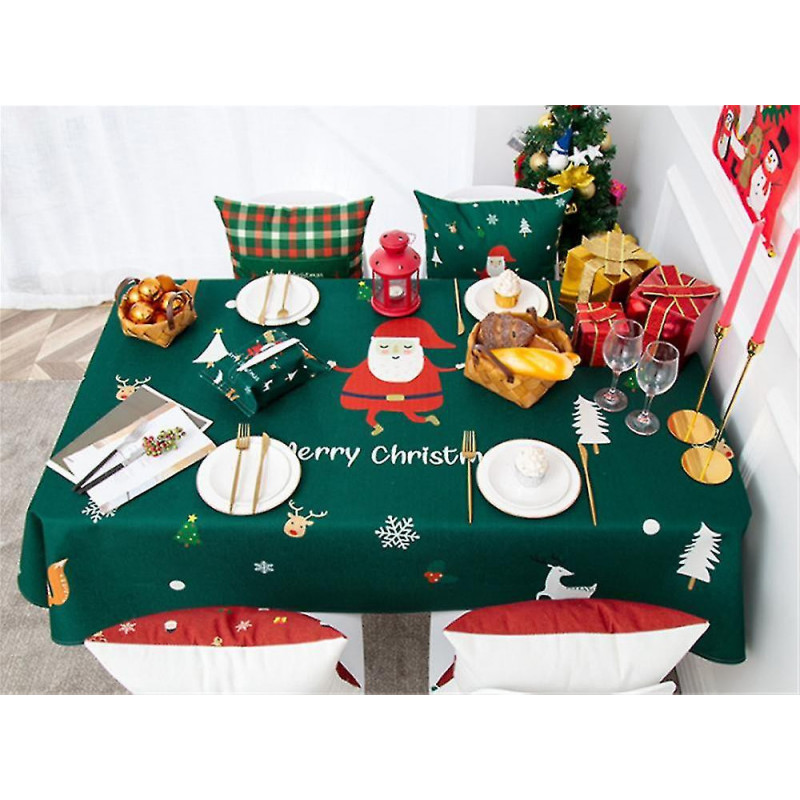 Holiday Tablecloth Used For Christmas Themed Parties Decorations