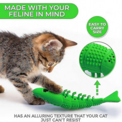 2 Pcs Catnip Toothbrush Toy Play Chew Cat Interactive Toys Rubber S Safe Soft For Kittens Teeth Cleaning Dental [...]