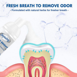 60ml Mousse blanchissante des dents Dentifrice Taches Plaque Enlèvement Des dents Nettoyant Mousse Fraîche Haleine [...]