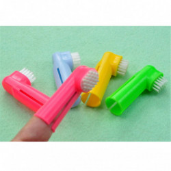 Super Soft Pet Finger Brosse à dents Chien Chat Brosse Ajout Mauvaise Haleine Tartare