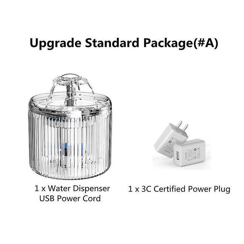 Two mode roman pet water dispenser quadruple filter layer