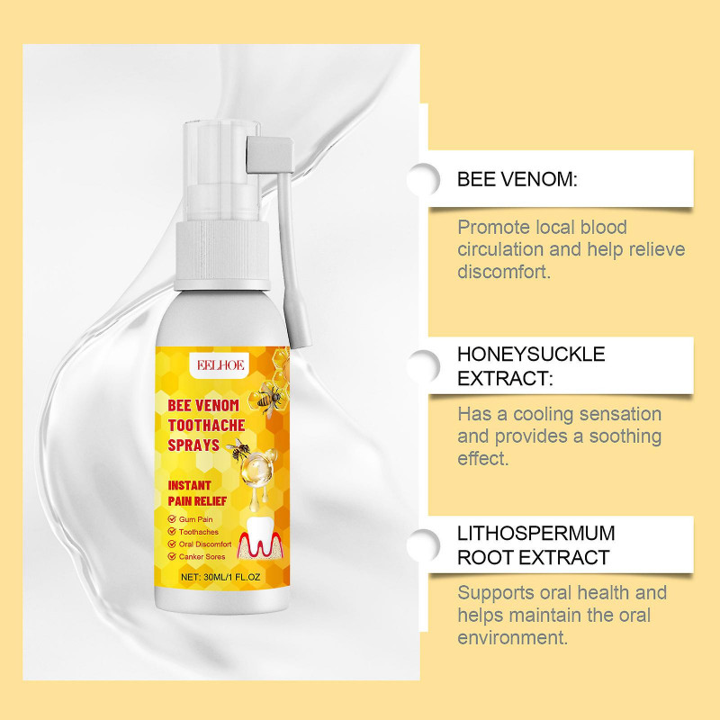 EELHOE Oral Care Spray protège les gencives et les dents et soulage les douleurs et l’inconfort dentaires