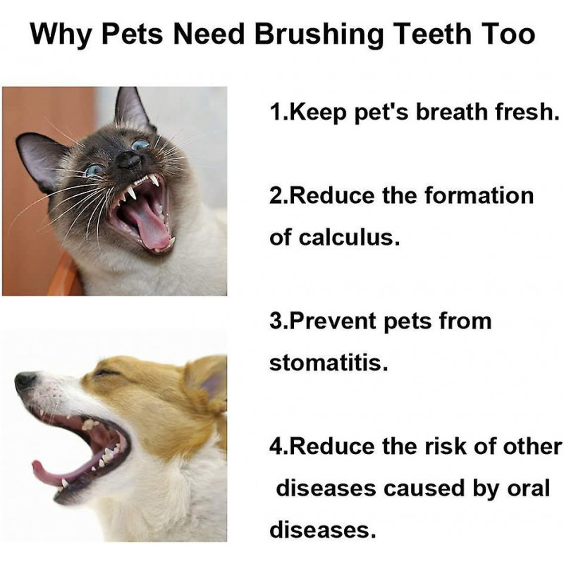 Cat Toothbrush With Mini Soft Head, Pet Teeth Deep Clean Dense Brush, Safe And Effective Oral Care, Small Dog [...]